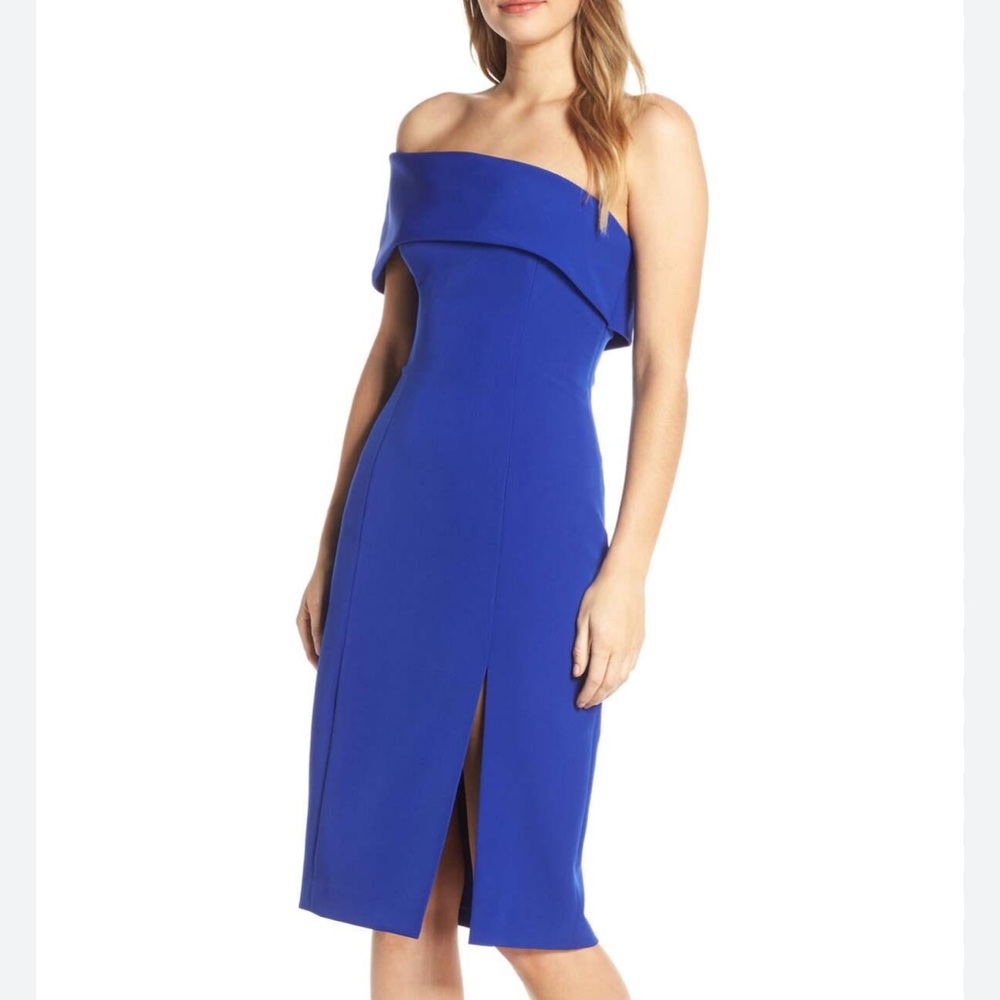 Eliza J Off the Shoulder Cocktail Dress - Size 10